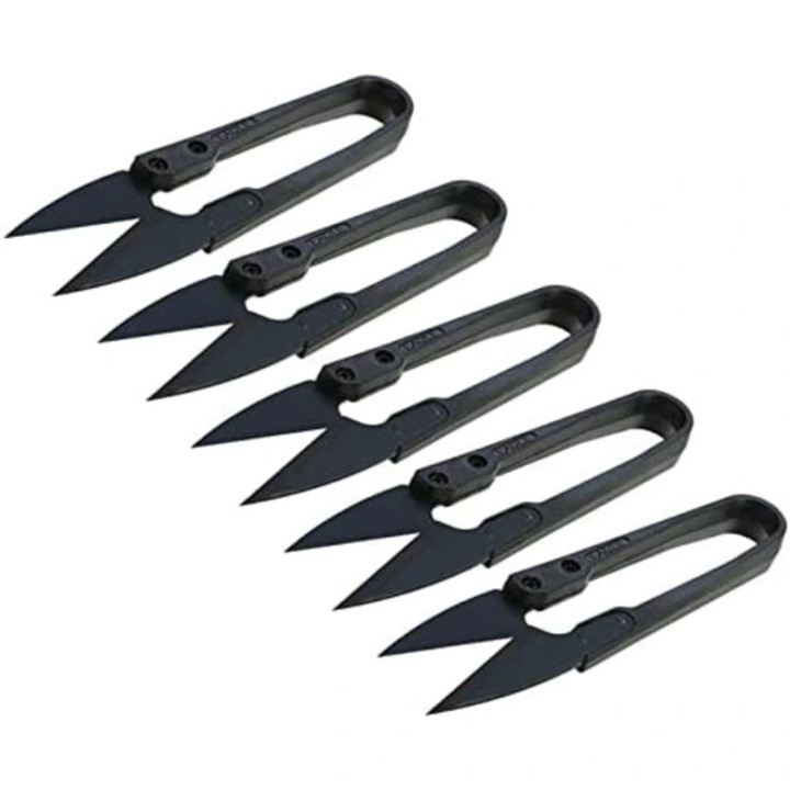 Set 5 bucati, foarfece pentru bonsai, unelte de gradina din otel, lame ascutite 4 cm, maner din otel, potrivite stanga/dreapta, negru
