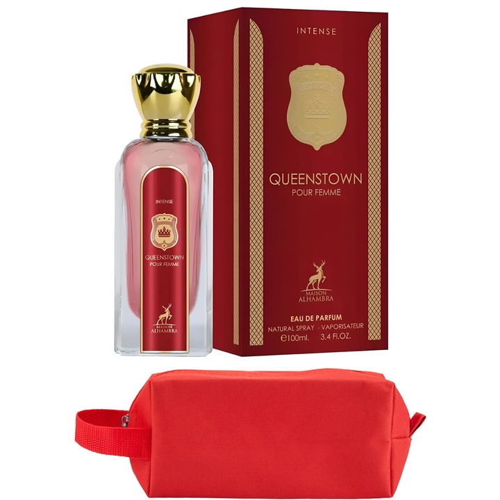 Set Parfum Alhambra Queenstown Pour Femme Intense 100 ml Maison Alhambra Parfum Arabesc, Femei, Gentuta parfumuri