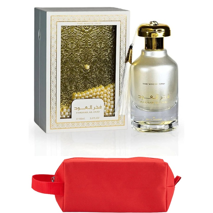 Set Parfum Ard Al Zaafaran Fakhar Al Oud Intense White 100 ml Ard Al Zaafaran Parfum Arabesc, Barbati Femei Unisex, Gentuta parfumuri