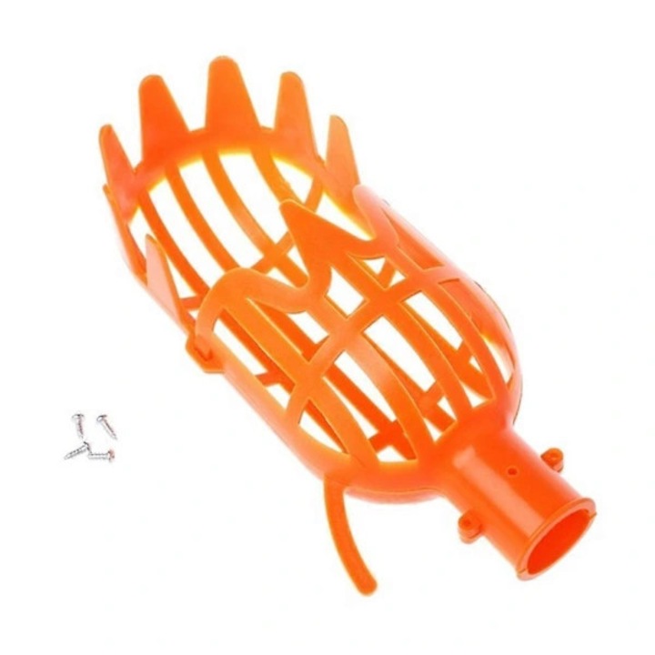 Unealta cules fructe plastic 20x10.5cm portocaliu alb