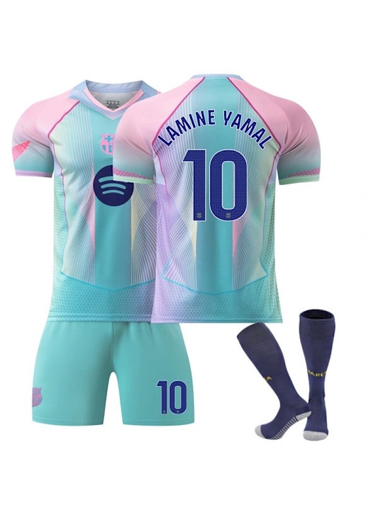 Set trening fotbal, albastru, poliester, cu sosete