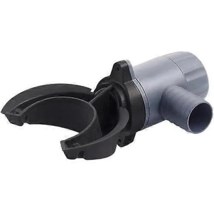 Colector apa pluviala, recuperator pluvial model 503070, pentru burlane 70-100 mm, pentru suprafete acoperis pana la 80 m², set complet cu freza pentru gaurire, garnitura de racord si furtun flexibil 40 cm, gri, 1 buc