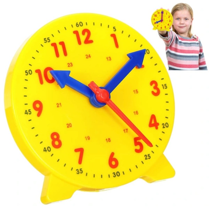 Ceas educational pentru copii, 10cm, colorat