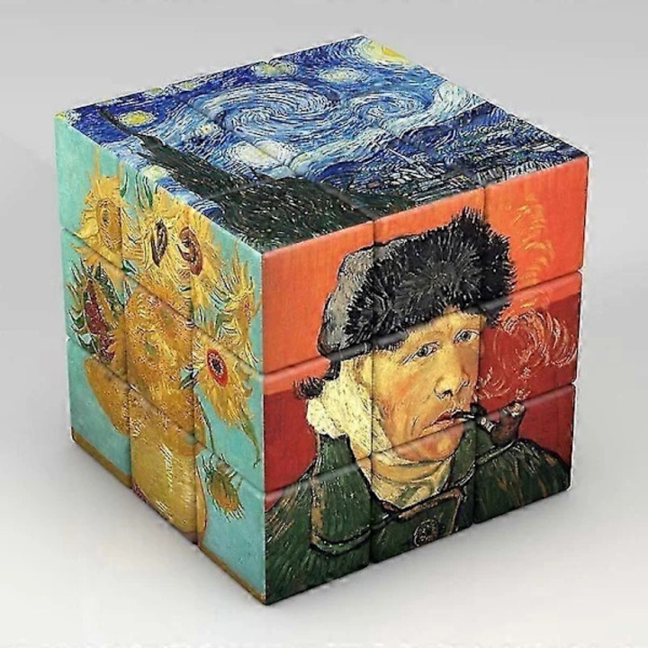 Cub magic 3x3x3 pentru copii, puzzle educativ, multicolor