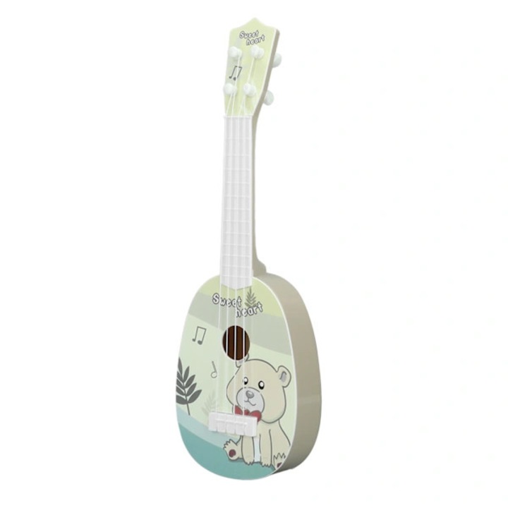 Gyermek ukulele játék, műanyag, 36x11.5cm, többszínű