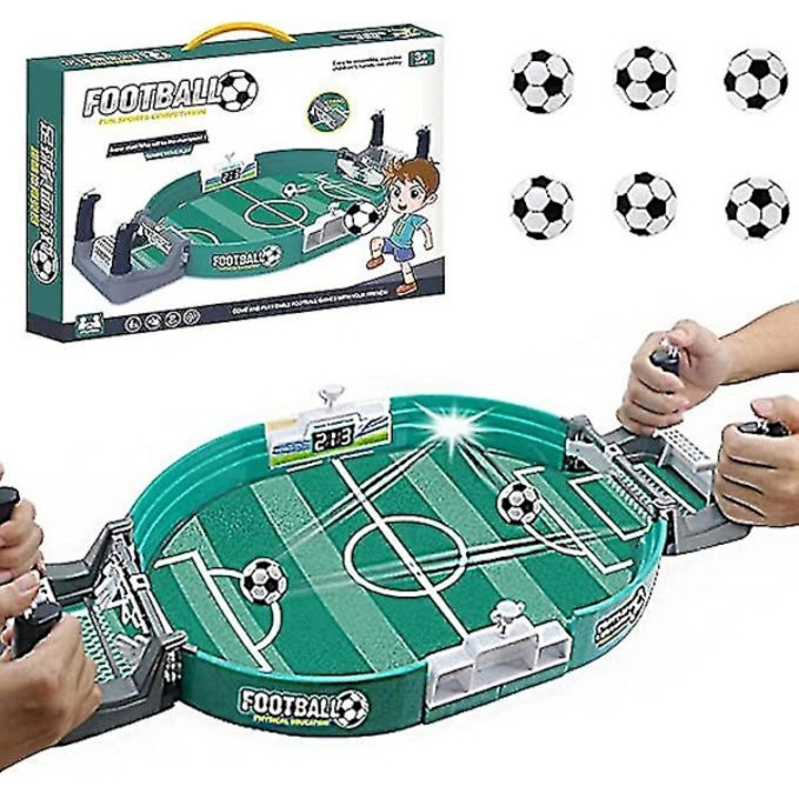 Настолен футбол Footballive Double Battle, интерактивен, педагогически, от ABS/PP пластмаса, включва 6 топки, син, 42x21x9 см