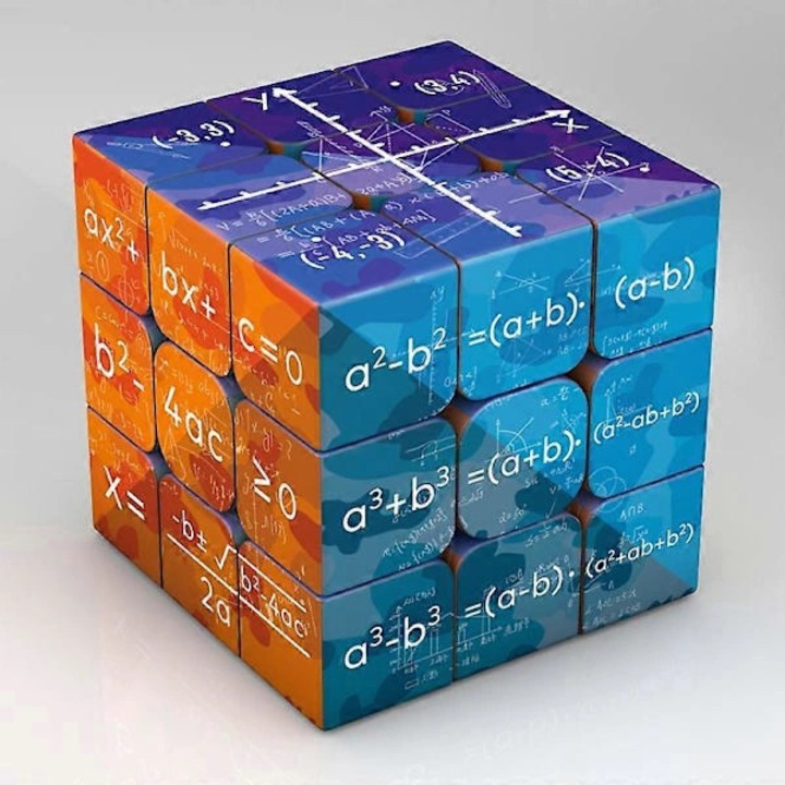 Cub puzzle 3x3x3, plastic, multicolor, 3x3x3 cm