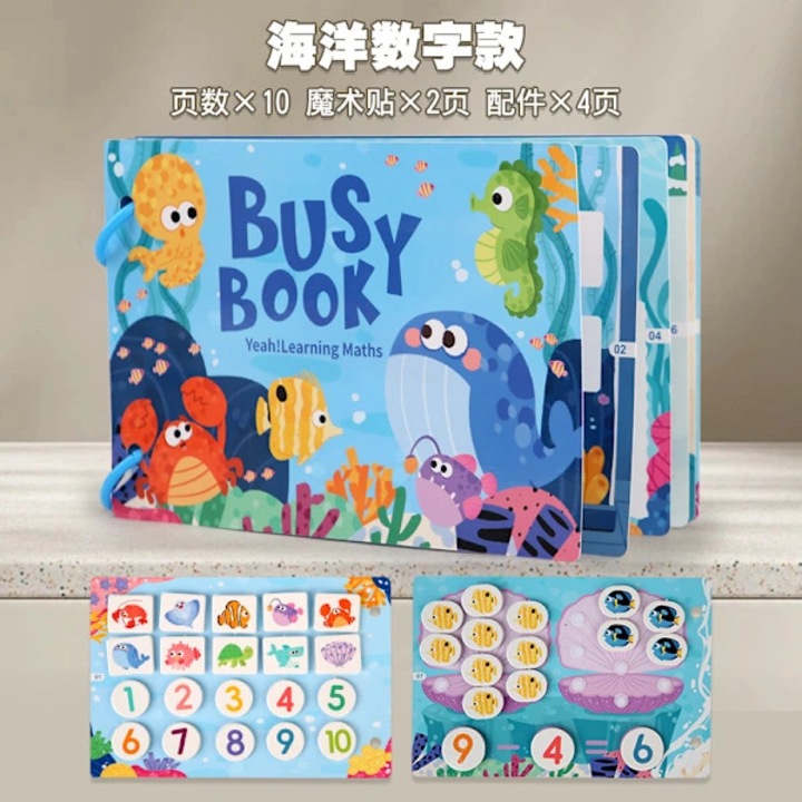 Carte activitati / carte cu autocolante Riva, pentru varsta 2+ ani, cu autocolante detasabile si velcro, pagini din carton gros, tematica dinozauri si animale, multicolor, 1 buc