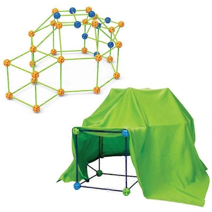 Set de constructie DIY pentru copii, 87 piese, multicolor, dimensiuni variate