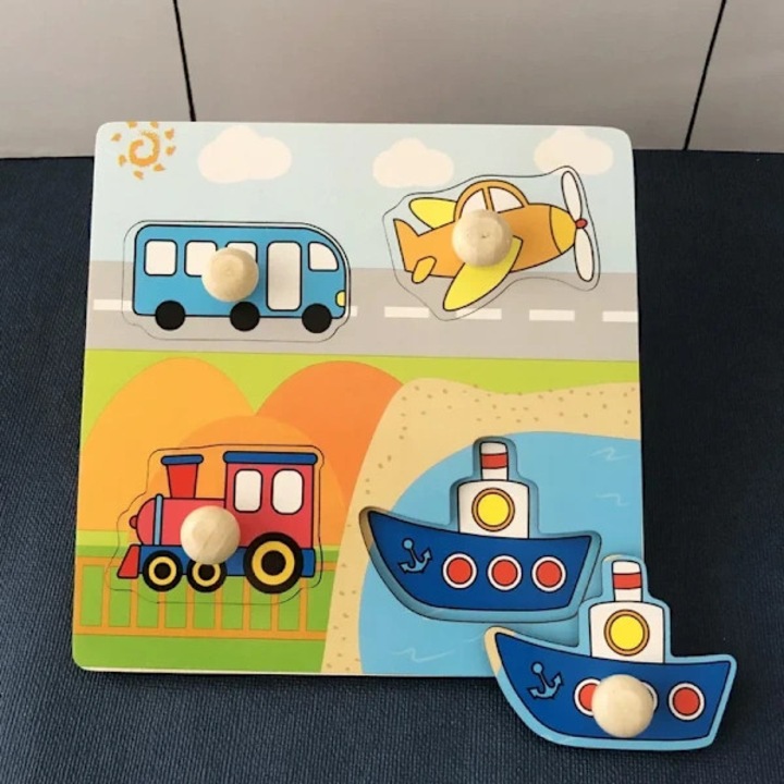 Puzzle 3D Montessori fructe multicolor 3-12 ani