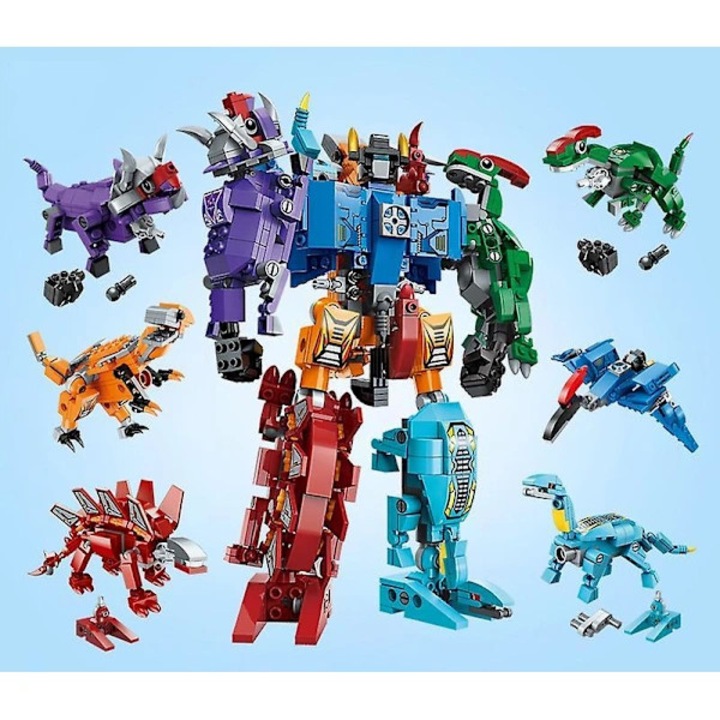 Set constructie 6 in 1, 400-800 piese, plastic, 15x9x36cm, multicolor