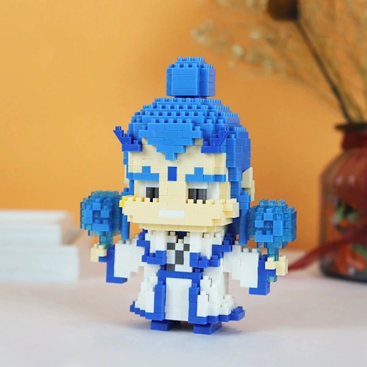 Set de constructie Nezha figura anime 13x13cm colorat