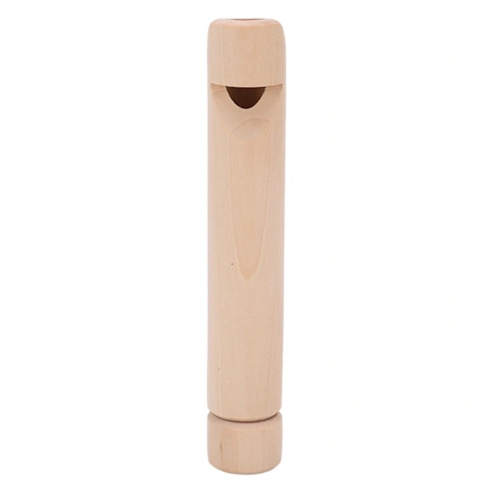 Fluier din lemn cu glisare, instrument educational, natural, 15x3cm