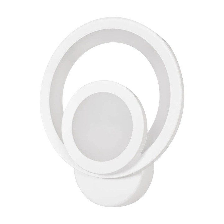 LED Fali lámpa, 25 W, 2500 lm, 3CCT Szabályozható 2700K–6500K, be/ki, 19.5 x 23 cm, Fehér