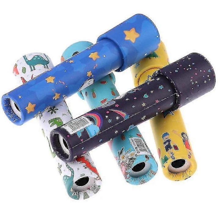 Műanyag oktató forgó kaleidoszkóp játék, optikai játék, véletlenszerűen szállított minták, 4+ éves gyermekeknek, Többszínű, 1 db