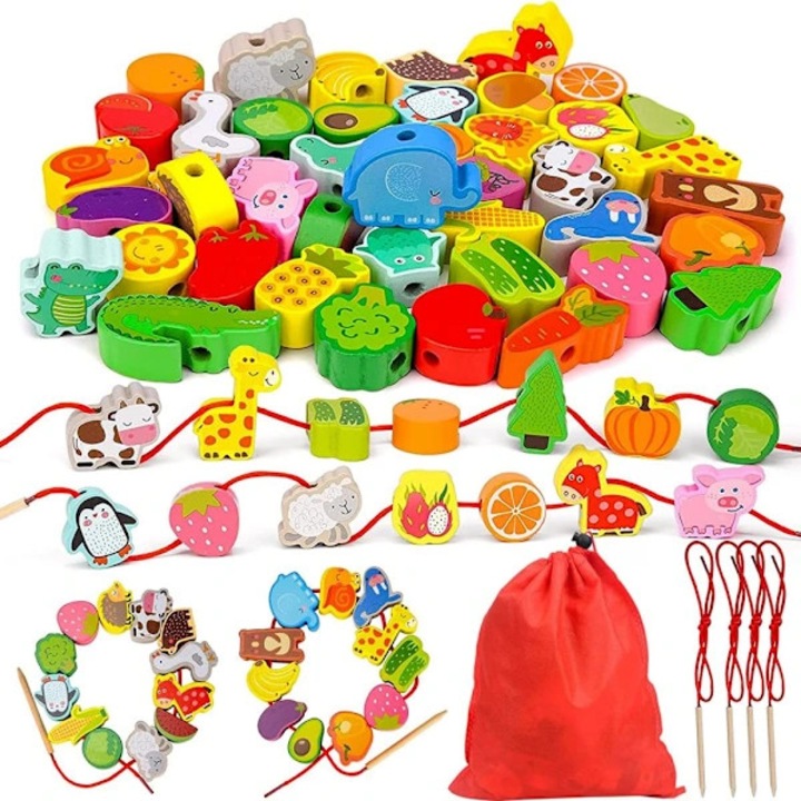 Jucarii Montessori set, dezvoltare cognitiva, motricitate fina, multicolor, 1+ ani