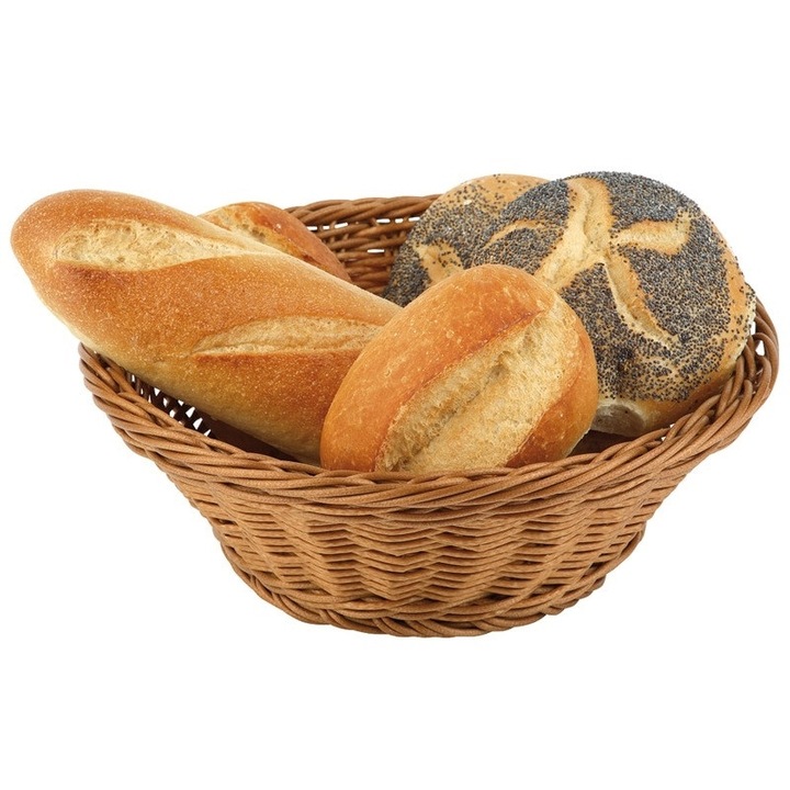 Cos servire polyrattan paine, fructe 19cm