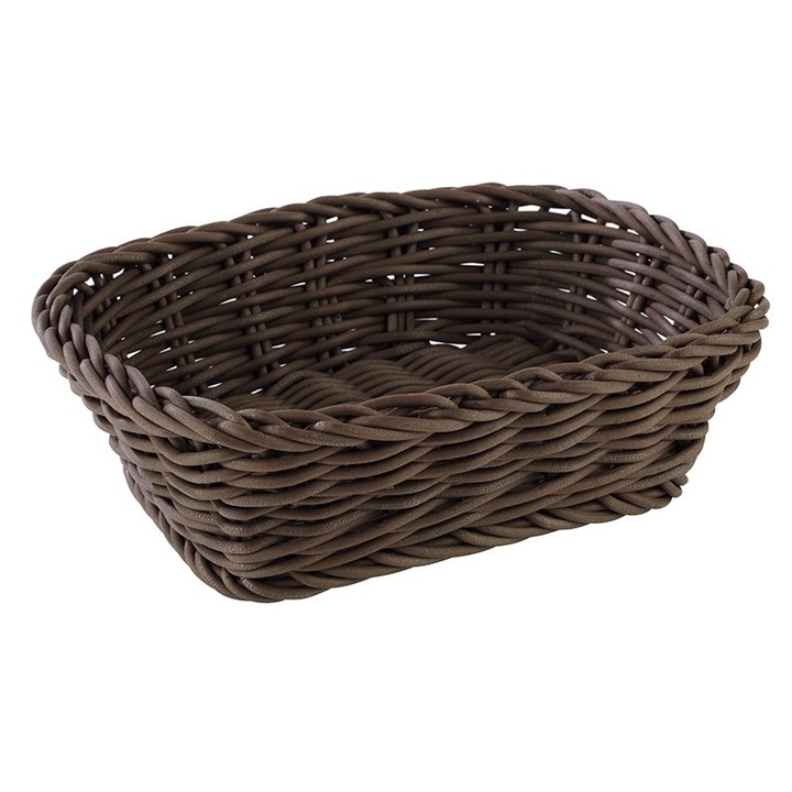Cos servire polyrattan paine, fructe 19x13cm