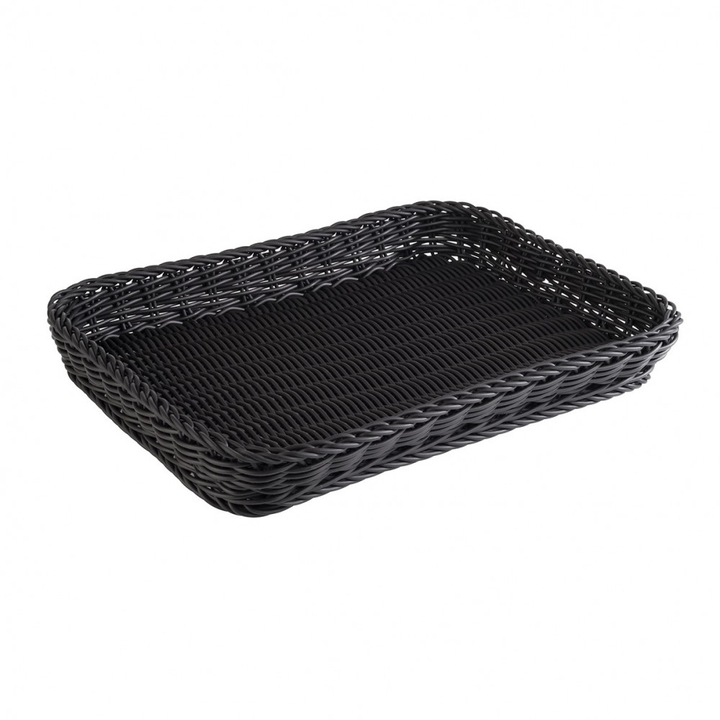 Cos servire polyrattan paine, fructe 40x30cm