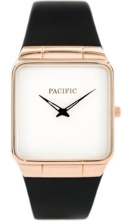Ceas unisex Pacific Rappo 2, mecanism Miyota, negru rosegold argintiu, 36x43x7mm