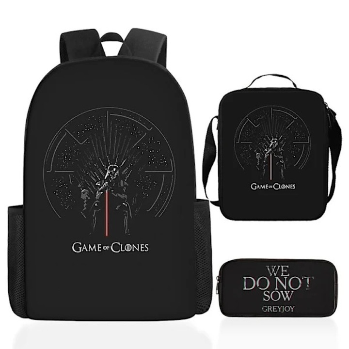 Set ghiozdan copii Kuromi scoala primara multicolor 3 piese