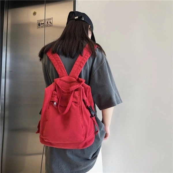 Rucsac laptop multifunctional, burgundy, 28x14x30cm