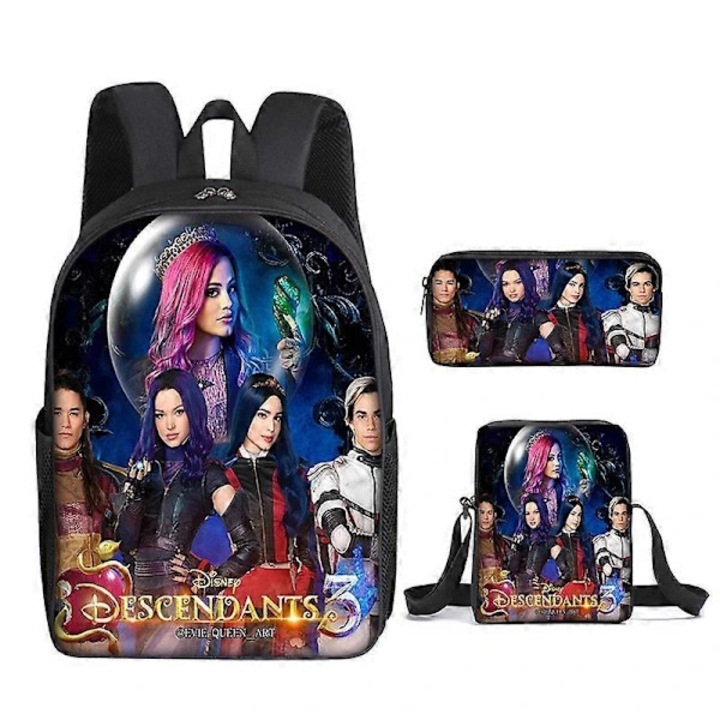 Set ghiozdan copii Sanrio Kuromi multicolor 3 piese