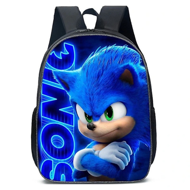 Gyermek hátizsák, Sonic The Hedgehog, poliészter, kék, 40x30x15cm