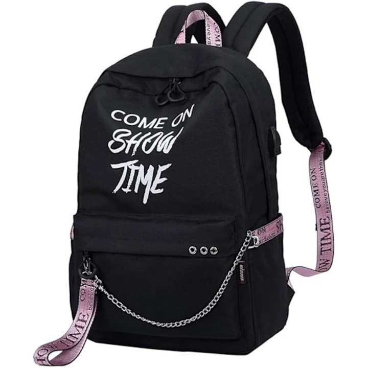 Ghiozdan unisex pentru adolescenti, 15.6 inch, multicolor, 4 compartimente, curele buretate