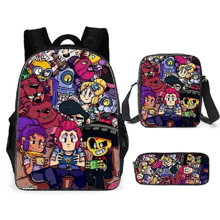 Set ghiozdan copii Kuromi Sanrio, 3 piese, negru