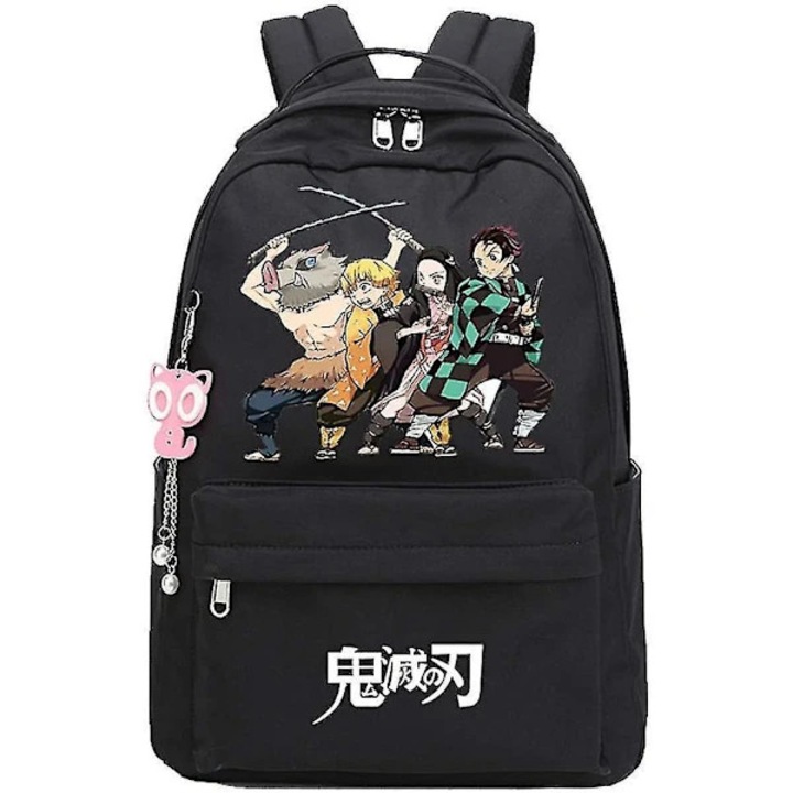 Demon Slayer Kimetsu No Yaiba hátizsák, oxford anyag, 41x13.5x29cm, fekete