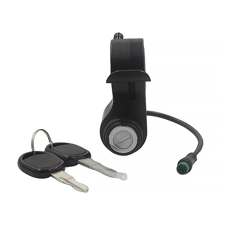 Accelerator cu cheie de contact, pentru trotinete electrice Kugoo Kirin K1/K2/K3/G2 Pro 2024 – piesa de schimb rezistenta, design compact 33x59x82mm, switch pornire/oprire compatibil