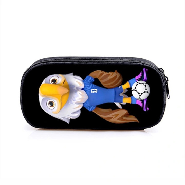 Ghiozdan scolar mare capacitate stil desen animat tema CM multicolor