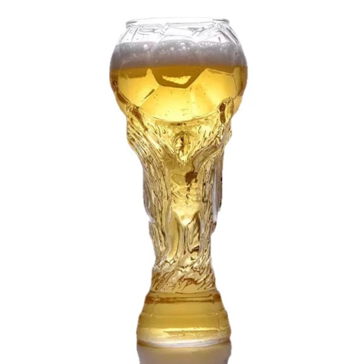 FIFA World Cup VM-trófea söröspohár, trófea design, nagy kapacitású, átlátszó, 800 ml