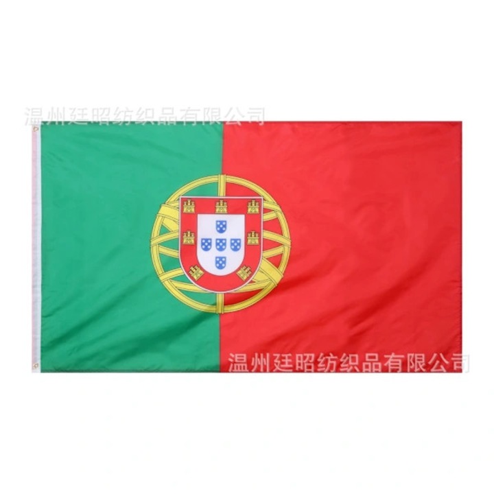 Steag poliester fotbal Portugal 90x150cm