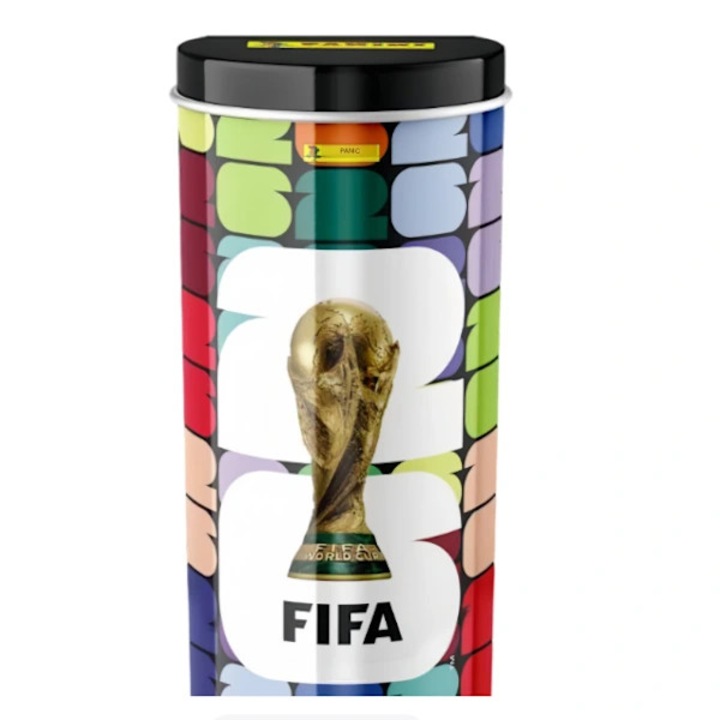 FIFA 2026 Világkupa hivatalos matricakészlet, ajándék kiadás, teljes album/doboz kártyatartóval, USA/Kanada/Mexikó futball szuvenír, többszínű, 1 szett