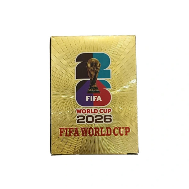 Set 55 carduri fotbal, multicolor, 2026, engleza, folie aurie