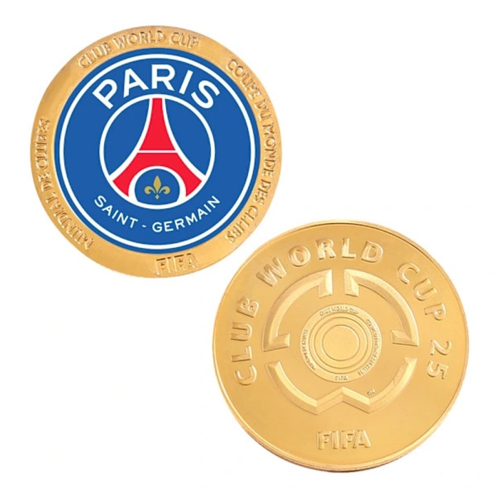 Párizs emlékérme, FIFA Club World Cup, aranyozott, Paris Saint-Germain logóval, arany színű, 1 db
