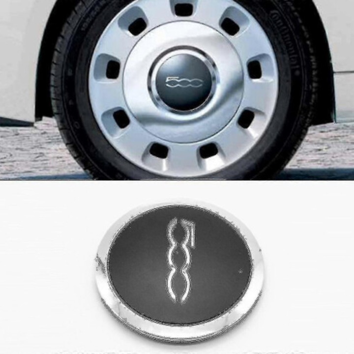 Ezüst keréktárcsa sapka 56mm szett