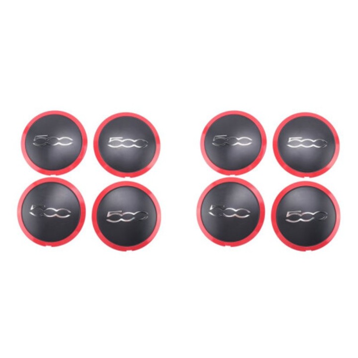 8 darabos keréktárcsa készlet, 133mm, piros