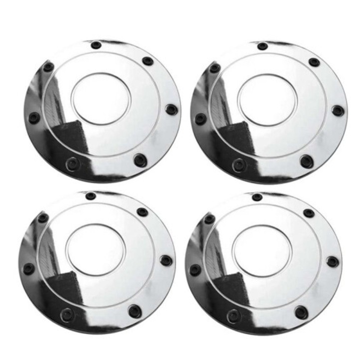4 darabos készlet, kerékközép kupakok / felni kupakok 2L3Z-1130-BA 2L3Z1130BA, porálló, kompatibilis Ford F150 2000-2003 modellekkel, króm
