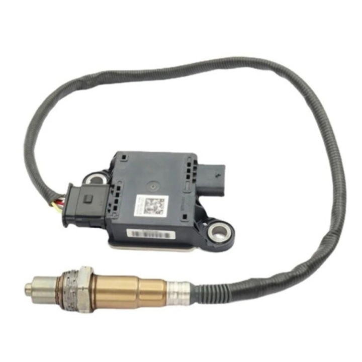 NOx oxigénérzékelő, részecskeérzékelő kompatibilis a 8975394320 1277023584 0281008270 0281008271 cikkszámokkal, elektronikus modullal és védett kábellel, Fekete, 1 db