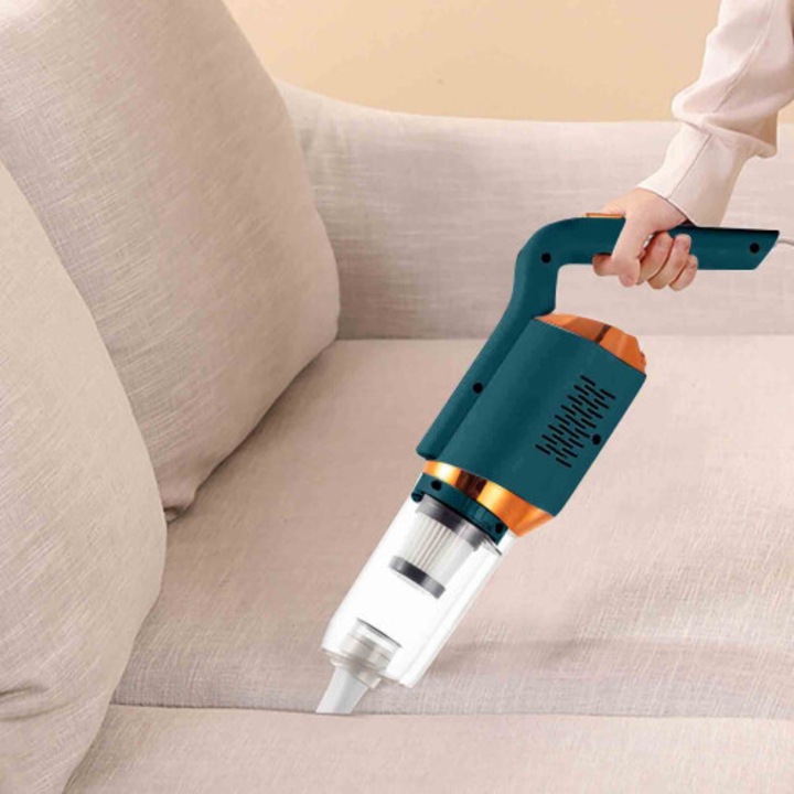 Aspirator fara fir 7.4V multifunctional cu accesorii multiple, puternic, autonomie lunga