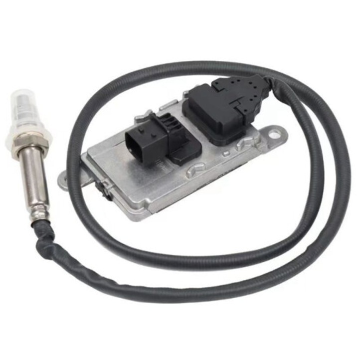 NOx (nitrogén és oxigén) érzékelő 5WK97401, 24 V, 2004-2010-es teherautóhoz, kompatibilis a 2294291/2247381-gyel, Fekete/Ezüst, 1 db