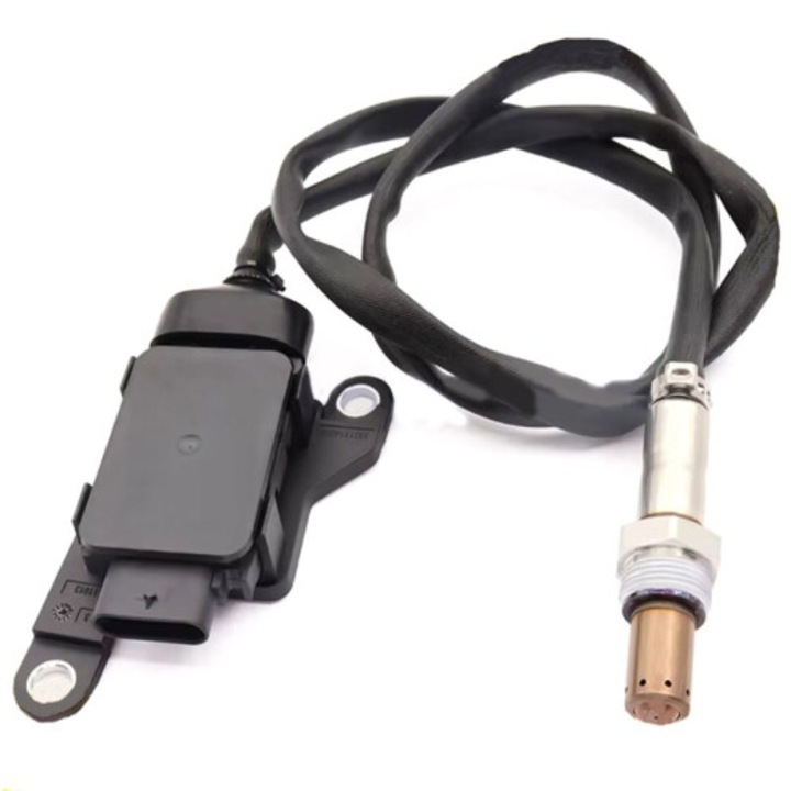 NOx nitrogén-oxid érzékelő 8888784990 Volvo XC40 2.0D 140 kW (2018) modellekhez, kábellel és csatlakozóval, kompatibilis a 32203674 / 0281007407/0281007408 alkatrészekkel, fekete/ezüst, 1 db