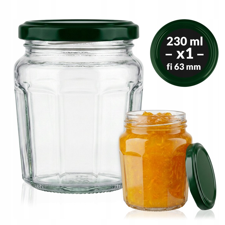 Set Borcane Reutilizabile Din Sticla Cu Capac Ermetic, Superbutelki, 230 ml, 8.8 cm x 6.4 cm, Transparent, Forma Cilindrica