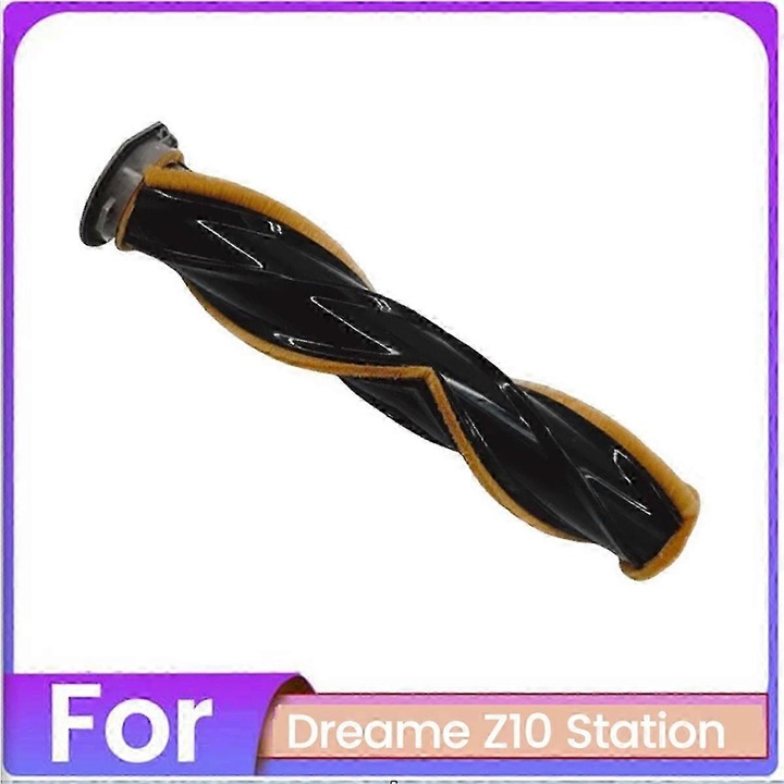 Perie rotativa pentru aspirator Dreame Z10 Station, peri grosi si moi pentru curatare profunda, anti-incurcare si lavabila, negru/oranj, 1 bucata