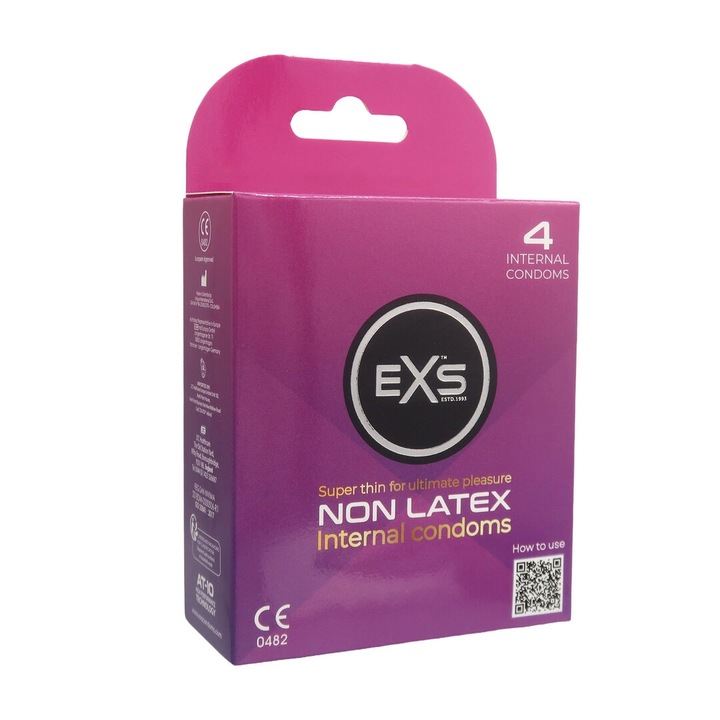 EXS belső óvszer készlet 4 db nem latex ultra vékony hipoallergén