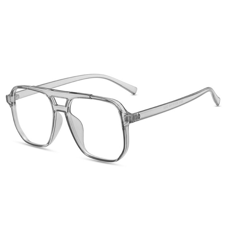 Anti-Blue Light Glasses Reflex PC (PC28014-C8) - Square - Clear