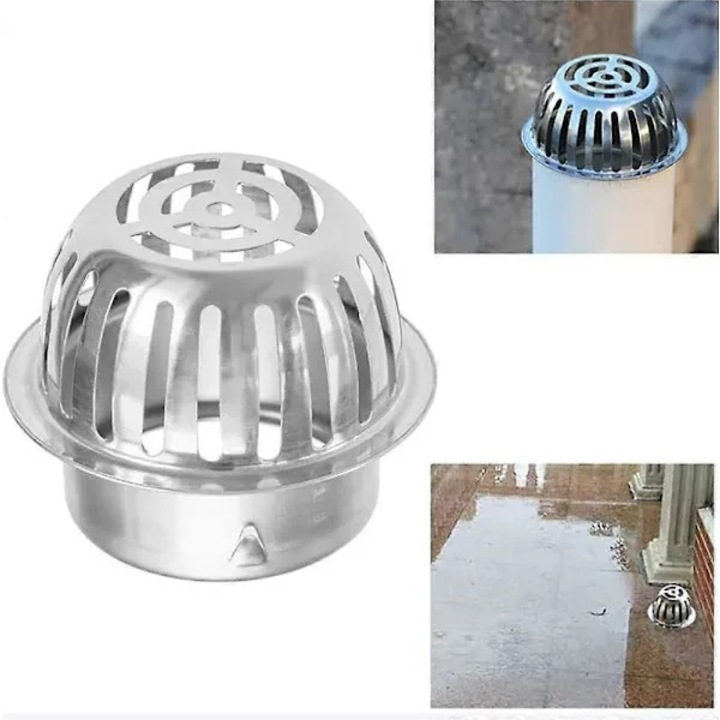 Protectie jgheab inox 90mm, rezistenta, anti-frunze, anti-animale, usor de montat